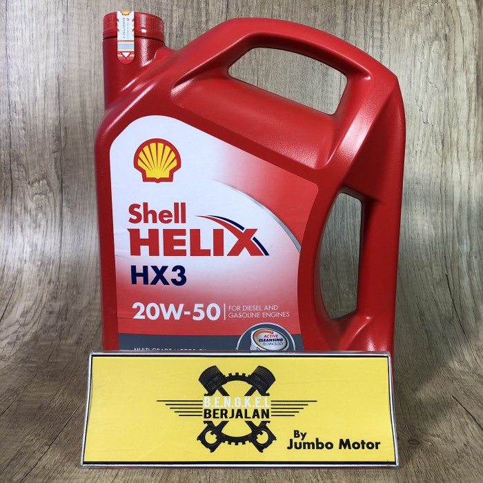 Bestseller Oli Mesin Shell Helix Hx3 20W-50 4 Liter - Oli Mobil Bensin / Diesel