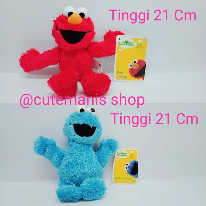 BONEKA ELMO & COOKIE MONSTER SESAME STREET HASBRO