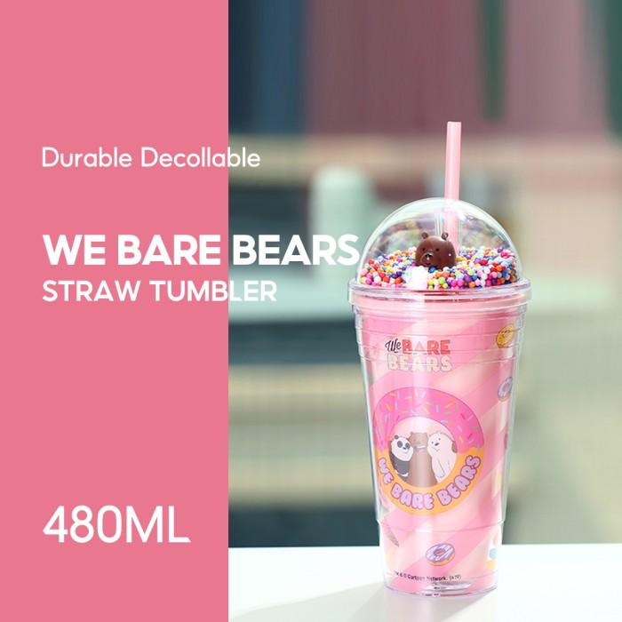 MINISO WE BARE BEARS BOTOL MINUM TUMBLER TEMPAT AIR MINUM 480ML