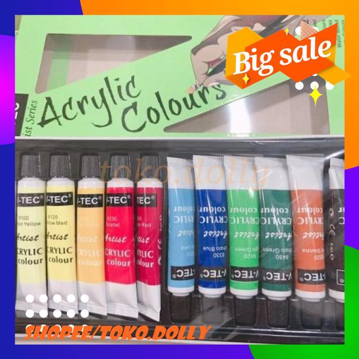 

CAT ACRYLIC SET V-TEC 6ML ISI 12PCS KUALITAS BAGUS EKSLUSIF !!
