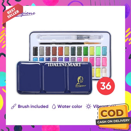 

Water Color Set Cat Air Lukis Lengkap Cat Lukis Kanvas Watercolor Set Art Cat Air Anak Set Lengkap Lengkap Semua Warna Murah Dan Bagus Padat Cair Watercolour Painting Non Toxic Tidak Beracun Giorgione Solid Cat Air Free Brush 12/24/36 Warna Iron Box G-W