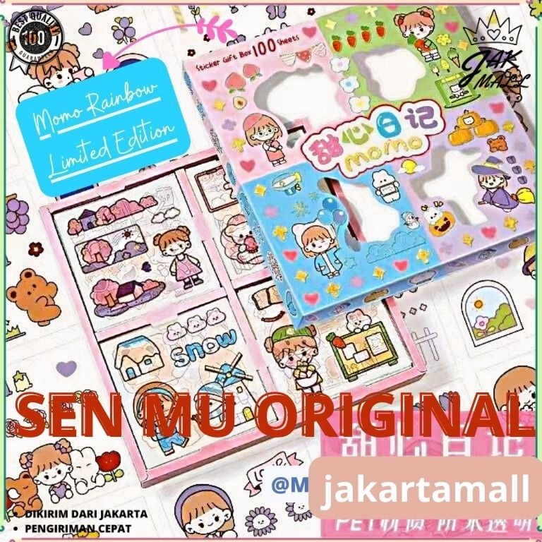 

[GNC63] 100 Lembar Stiker Motif Kartun Korea Lucu Anti Air Dekorasi Handbook Scrapbook DIY JM ➠Stok Banyak