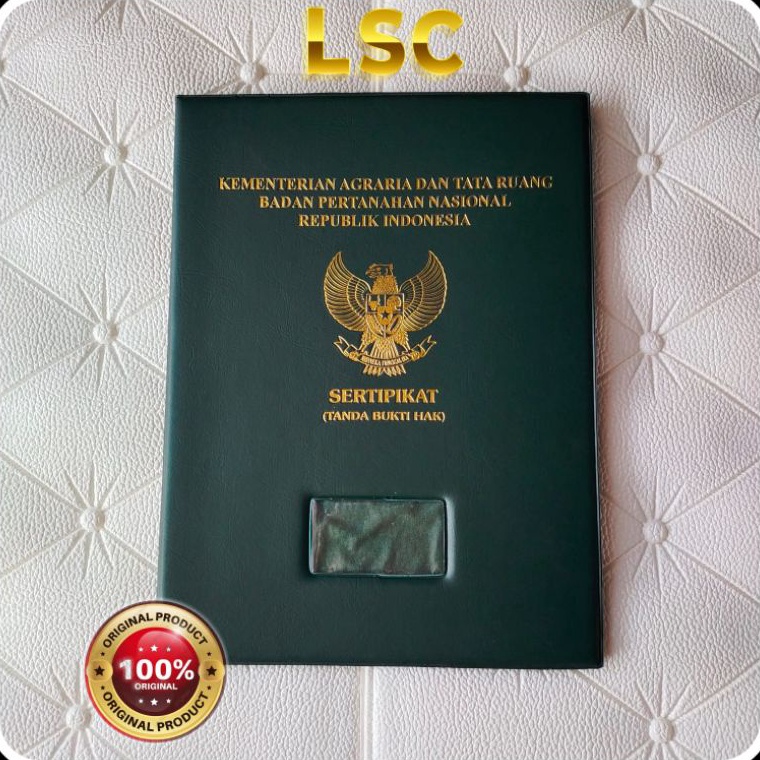 

Terbatas!! Map Sampul Sertipikat Tanah BPN Hard Cover Emboss Foil map sampul sertifikat chg9l