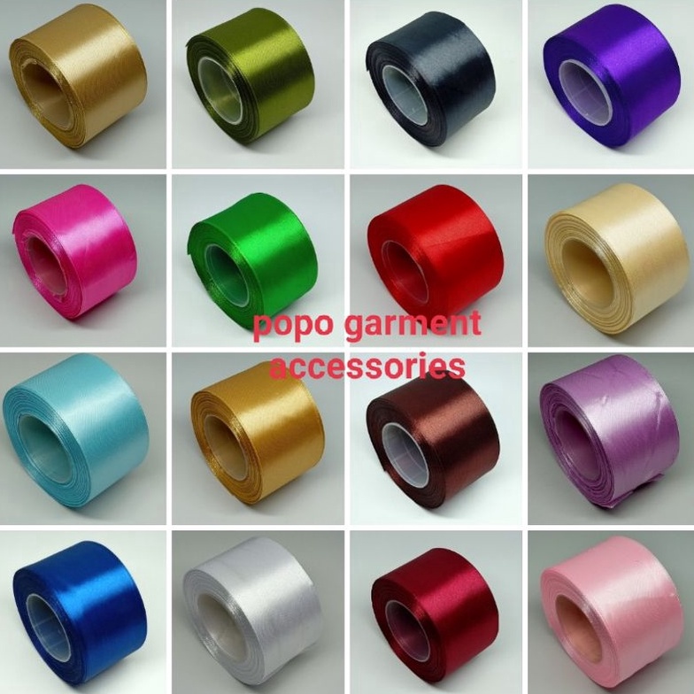 

Terkini!! pita satin 2inchi ( 5cm ) perRoll ( 18meter ) ⋆Terbaru
