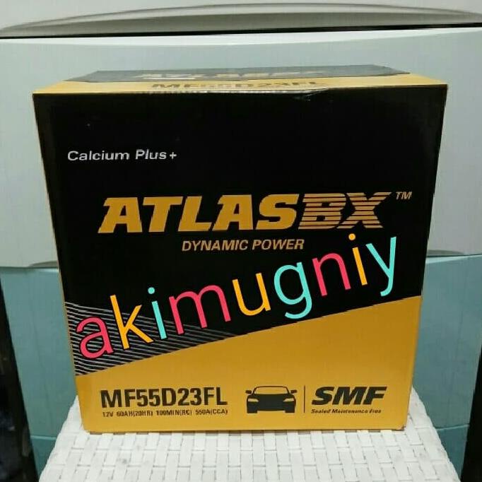 TERBARU  aki 55d23l mf atlas bx calcium plus 12v 60ah gs ns massiv yuasa PALING DICARI