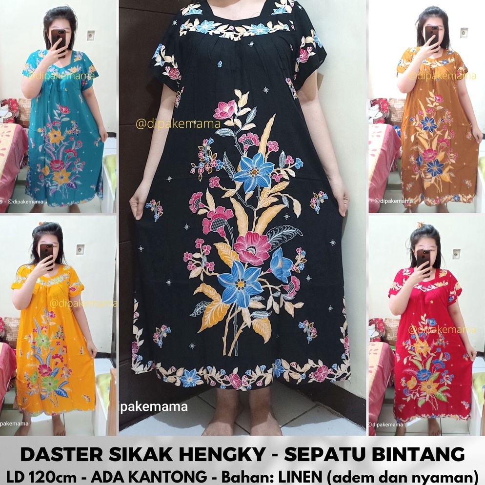 52 Daster Hengky Sikak ANYELIR TERBARU SEPATU BINTANG roda Baju 3 Tangkai Tidur Batik Murah Harga Pa