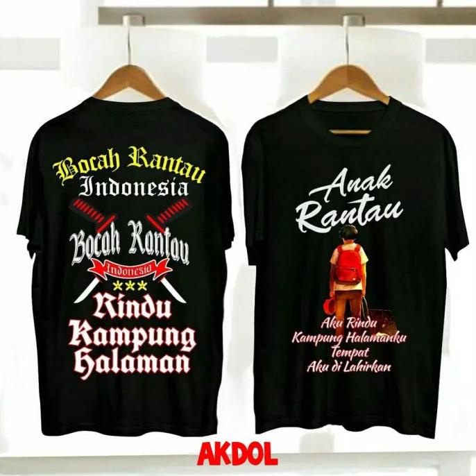 Terbaru Anak Rantau/Kaos Distro /Baju Cowok /Tshirt Pria /Pakaian Pria