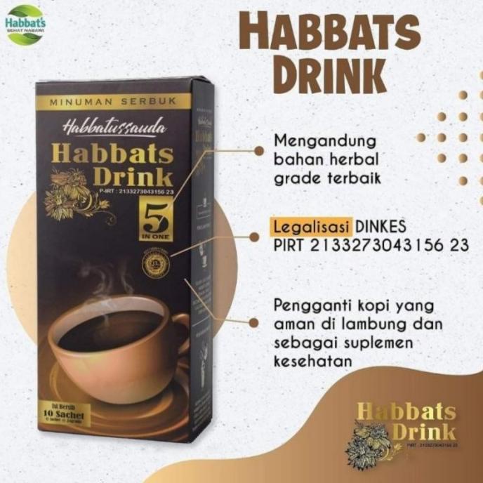 

siap kirim] Habbats Drink 5in1 - 10 sachet - Habbatussauda Gula Aren Instan