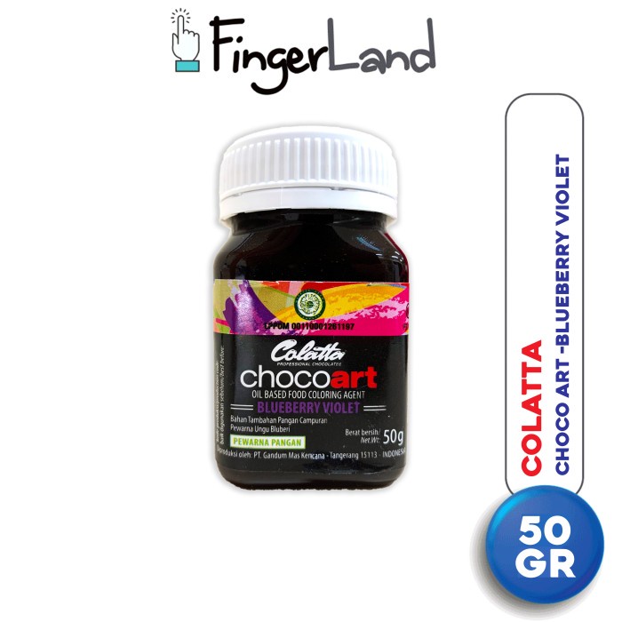 

Terlaris Colourfood Colatta Choco Art Blueberry Violet 50 Gram Pewarna Makanan