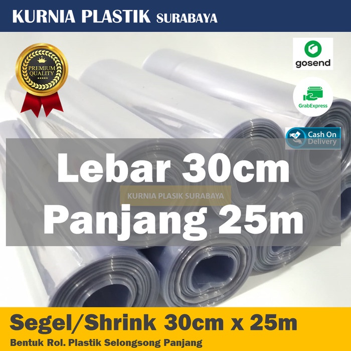 

MURAH PLASTIK SEGEL 30cm x 25m SHRINK WRAP (plastik heat shrink)