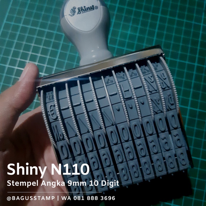 

Terlaris Stempel Manual Shiny N110 Angka 10 Digit 9Mm 9 Mm