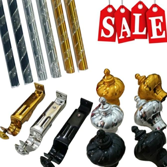 New Besi Gorden 150Cm/Batang Gorden/Tiang Gorden/Rell Gorden/Rel Gorden