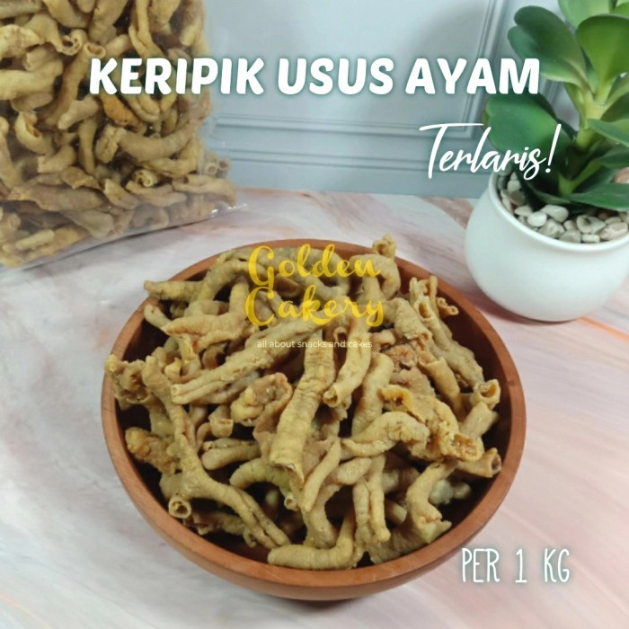 

Keripik/Kripik Usus Ayam Goreng Kriuk Renyah Gurih Terlaris 1Kg