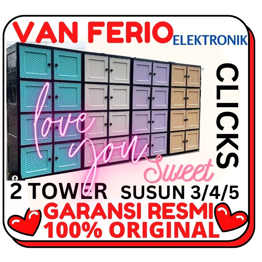 RB Tabitha Clicks Lemari Pakaian Plastik Mini Loker Serbaguna Minimalis