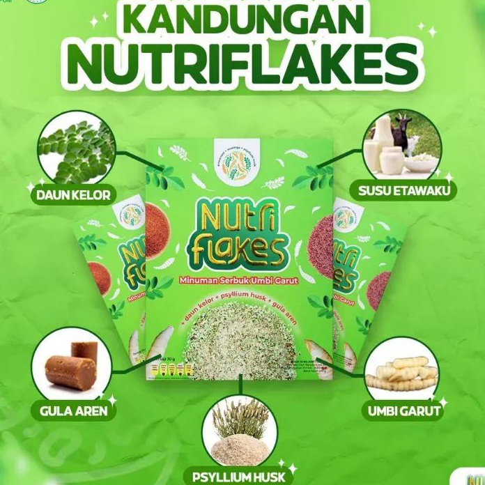 

Stok terbaru NUTRIFLAKES SEREAL UMBI GARUT & DAUNKELOR - ASLI ORIGINAL AMPUH MENGATASI GERD, LAMBUNG & MAAG 