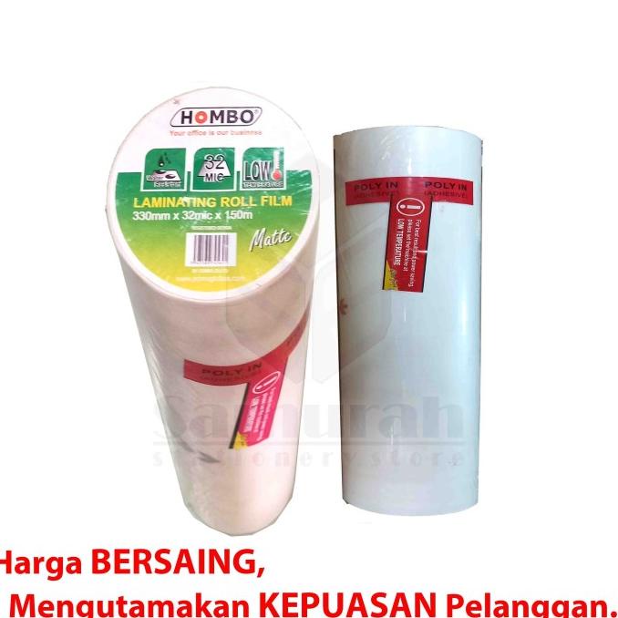 

Laminating Roll Hombo Matte - Glossy Lebar 330 mm / A3 Laminasi Panas