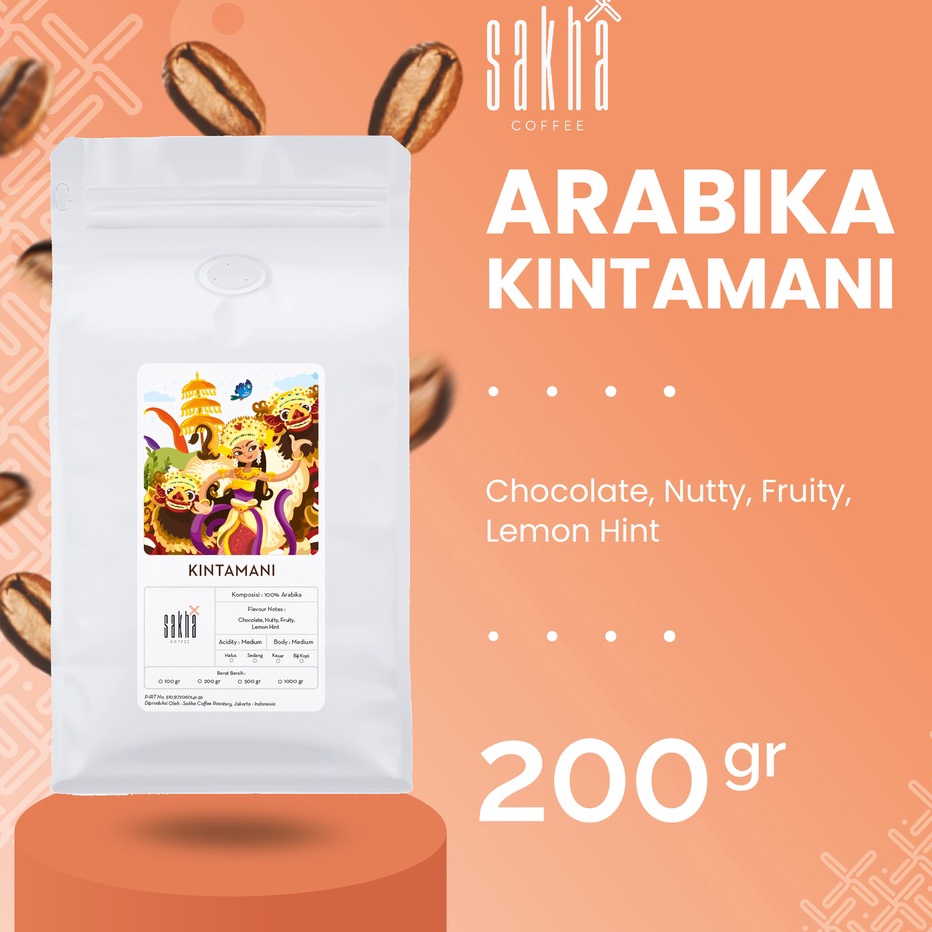 

Biji Kopi Bubuk Arabika Bali Kintamani Arabica Coffee Beans Single Origin Grade 1 Coffe Roast Bean Espresso Dan Manual Brew Roaster 200 Gram Sakha Roastery