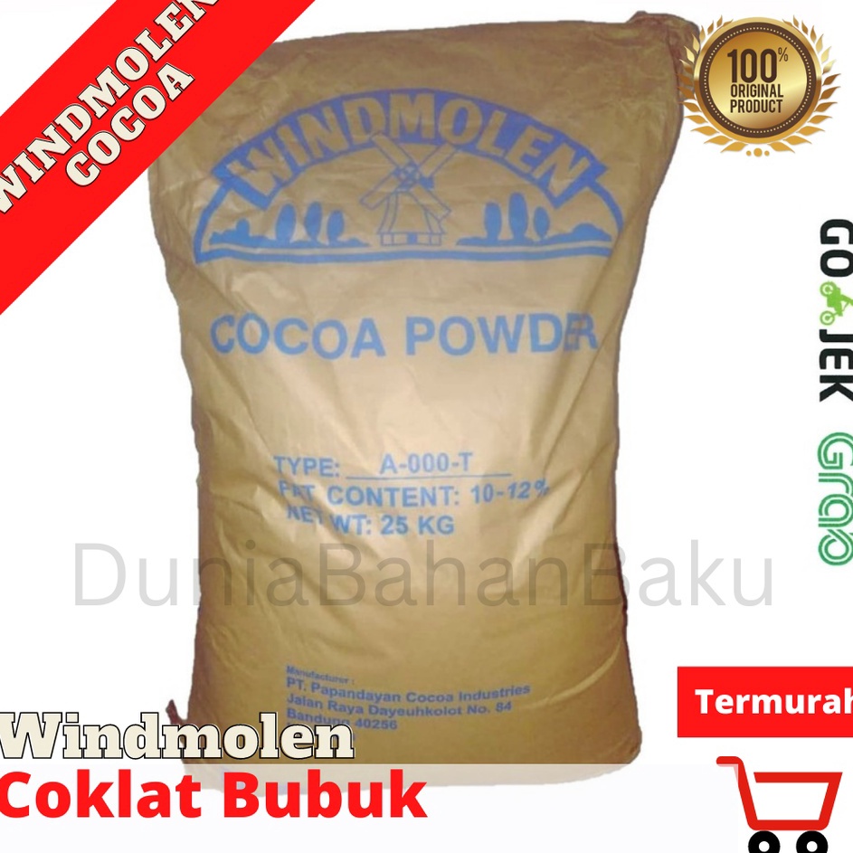 

FLASH SALE COKLAT BUBUK WINDMOLEN COCOA POWDER 1KG ASLI 100% | Kemasan ALU !