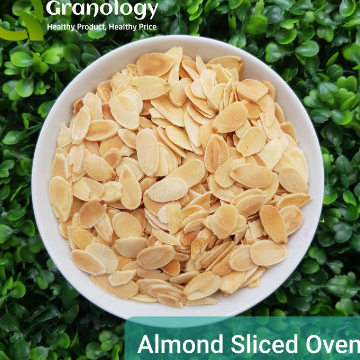 

Laris (Kemasan Vakum) Roasted Almond Slice / Kacang Almond Slice Oven (100 gram) by Granology