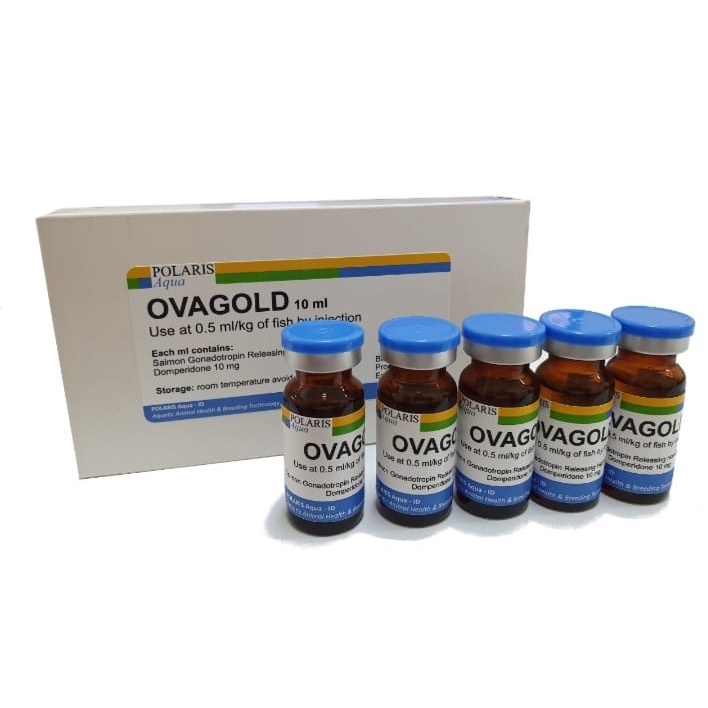 CUCI GUDANG OVAGOLD 10ML OBAT PEMIJAHAN IKAN HORMON OVAPRIM GONADOTROPIN SALMON