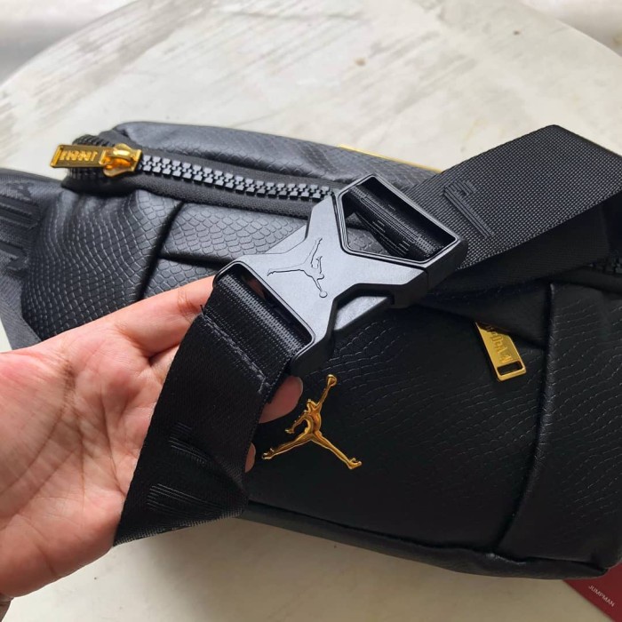 CUCI GUDANG Tas pinggang pria wanita jordan waist bag selempang premium import
