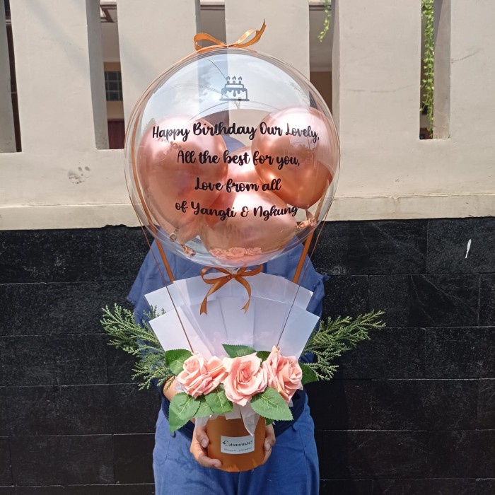 Best Seller Buket Bouquet Balon Uang Kosongan (Uang Tf Atau Kosongan)