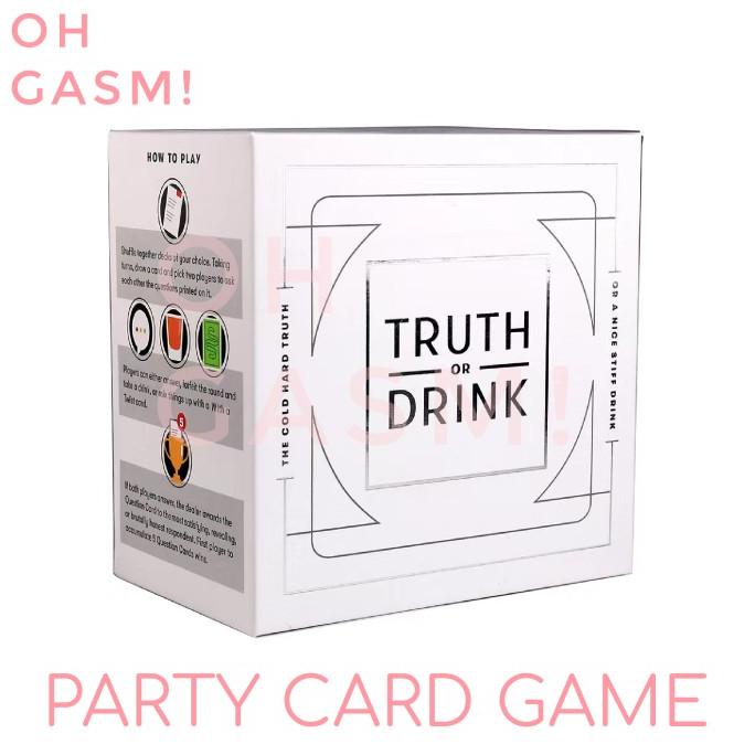 TRUTH OR DRINK CARD GAME PARTY CARD GAME COUPLE CARD GAME BOARD GAME