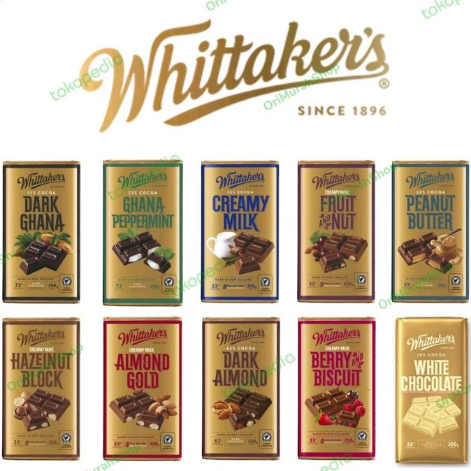 

Coklat Whittakers Dark Ghana Milk Nut Almond Hazelnut Chocolate Import