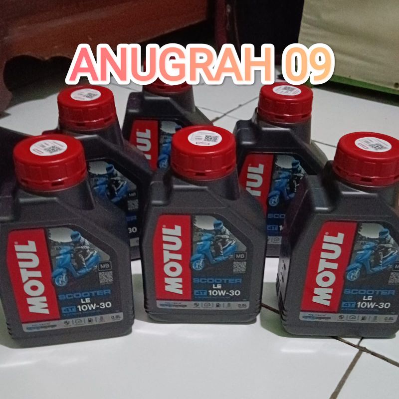 Oli Motul scooter LE 10w-30 ( Biru ) Oli Motul matic 0,8 Liter Original