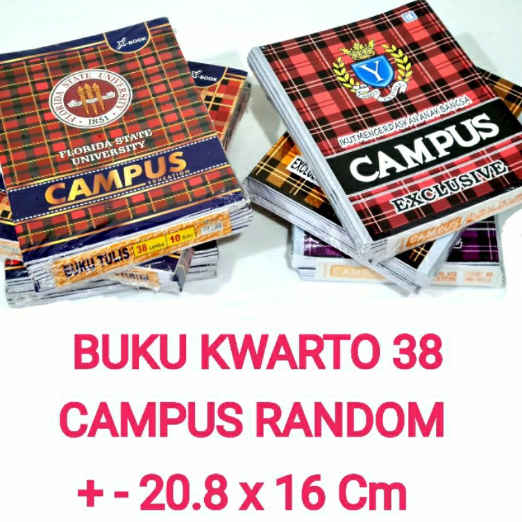 

⚡TOK SIAP 【COD Buku Tulis 38 Lembar CAMPUS Isi 10 Buku RANDOM