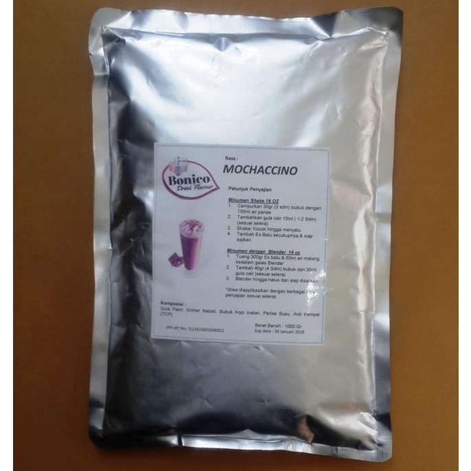 

BONICO MOCCACINNO powder 1kg Bubuk minuman kopi MOCHACINO MOCACINO