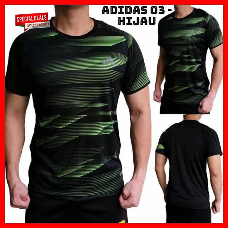 [ KAOS TENIS LAPANGAN UNISEX IMPORT/GRADE ORI TECHFIT ADIDAS KODE 03 ] aeleashaadasa_