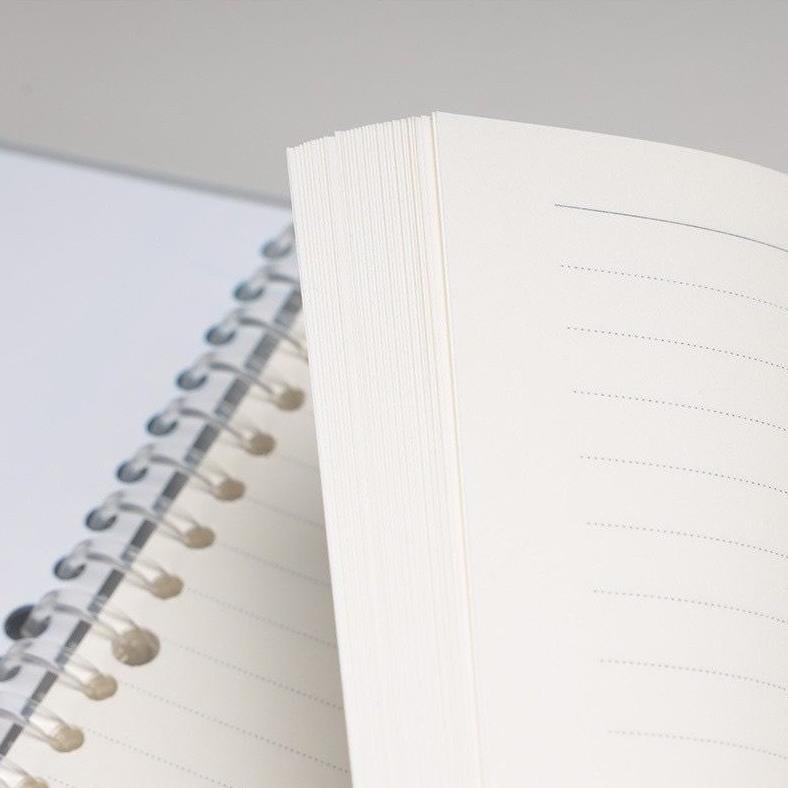 

8.8 Notebook Buku Binder A5 & B5 Note Spiral Ring Model ( Garis, Polos, Dotted , & Grid ) - 80 Lembar Grosir !!
