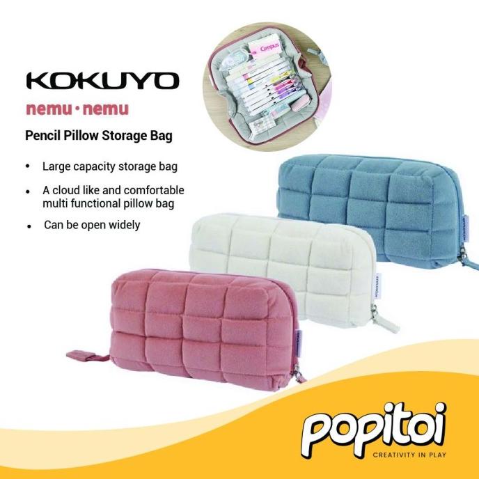 

&<&<&<&] Kokuyo NEMU NEMU Pencil Pillow Storage Bag Case Pen Cosmetics Gadget