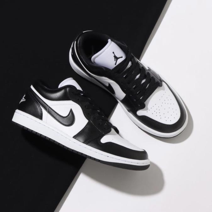 Gercep Nike Air Jordan 1 Low Black White Panda 100% Authentic Audreywidyatama77