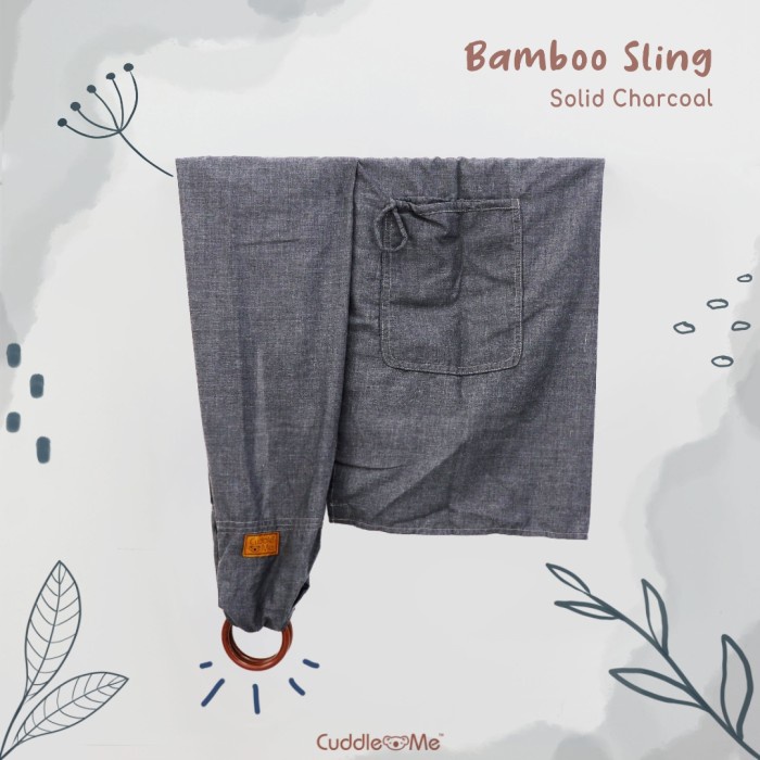 [New]Cuddlle Me Ring Sling Bamboo Polos Gendongan Ring sling Cuddle Me
