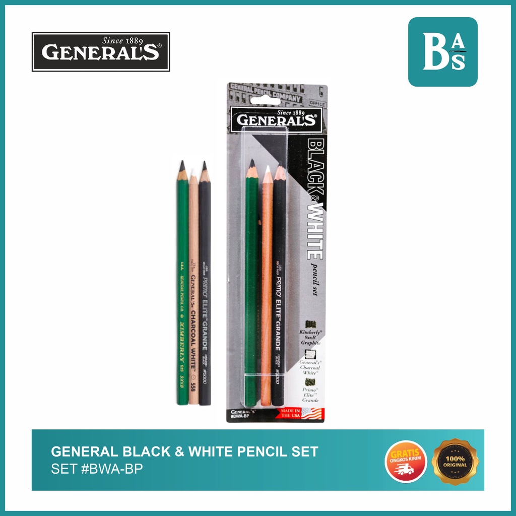 

General Black & White Pencil Set #BWA-BP