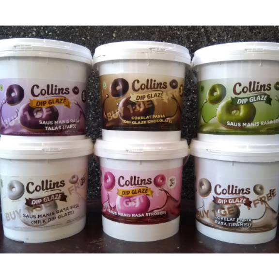 

Promo | FG2 | Promo Terlaris Dip Glaze Collins 1kg / Selai / Colatta / Goldenfil