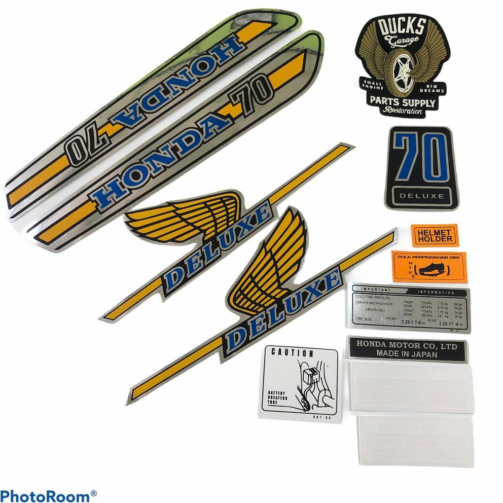Onderdil Striping Sticker List Body Honda C70 Motor Original