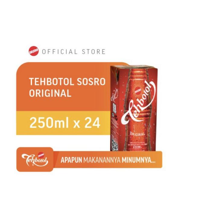 

Teh Botol Sosro Kotak 250 ml (1 karton isi 24 pcs)