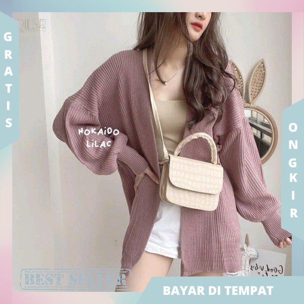 Cardy Outer Viral Cardigan Bahan Lembut Long Cardygan Kekinian Cardigan Wanita Rajut Outerwear Polos