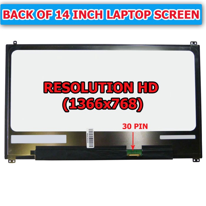 LED LCD DELL LATITUDE 7480 7490 HD (1366 x 768) 14 INCH