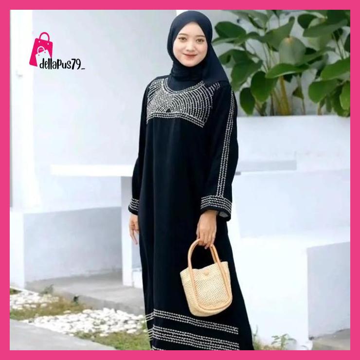 Baju Gamis/gamis syari/gamis katun jepang/gamis kajep ori/rose hitam dellapus79_