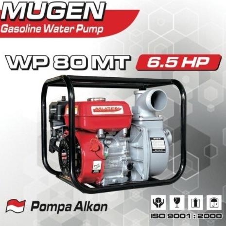 MUGEN WP 80 MT Mesin Pompa Air Sawah ALkon Waterpump Bensin 3 inchi