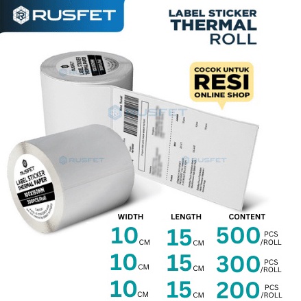 

✹Best Produk➭ KBFBT STICKER LABEL THERMAL PAPER A6 | KERTAS STIKER RESI | LABEL STRUCK MODEL ROLL 10x15CM V45 Ready