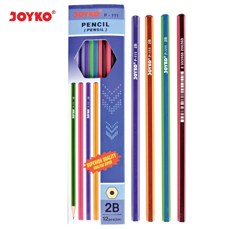 

Joyko Pencil P-111 (2B) ( 1 Pack - 12 Pcs ) ( IRRA STORE )
