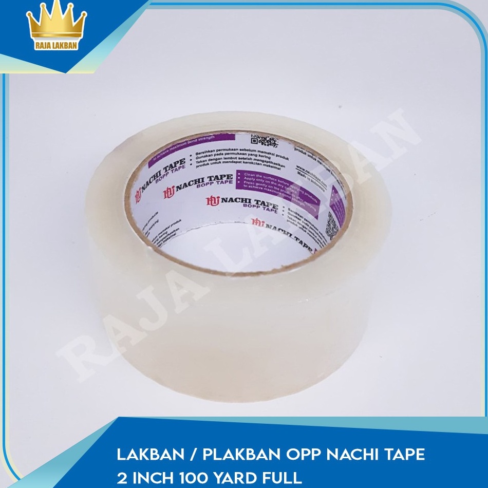 

✔️ Lakban / Plakban OPP Nachi Tape 2 inch 100 yard full