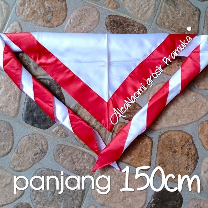 ⓱ XL 9416 Hasduk pramuka satin hasduk SMA panjang 150cm hasduk saten hasduk satin kacu Pramuka hasdu