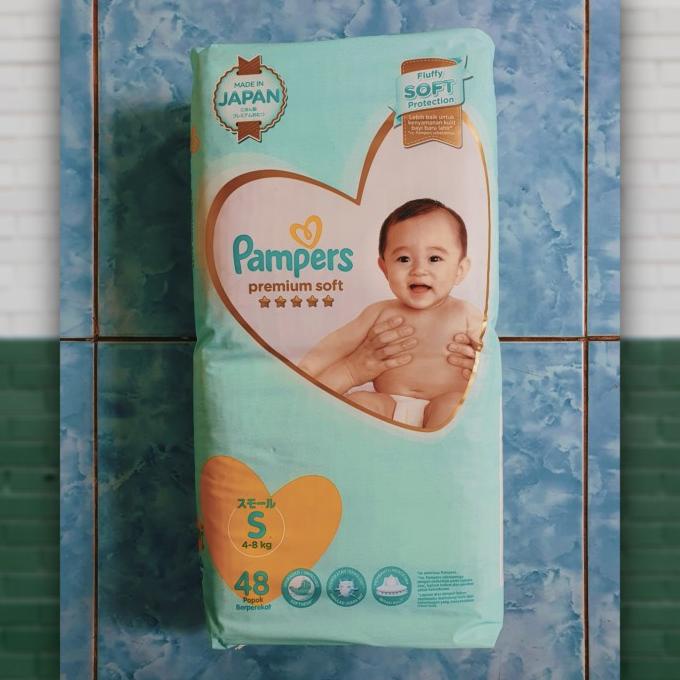 Pampers Premium Care Popok Perekat Tape S48 S-48 S 48
