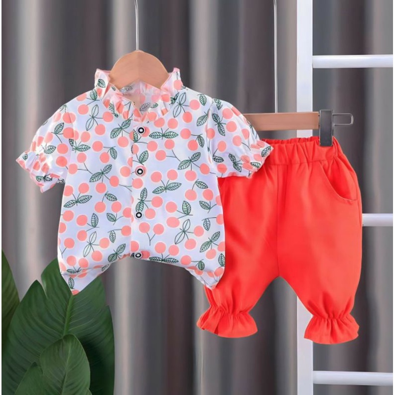 Setelan Anak Perempuan / Baju Anak Perempuan / Baju Anak Umur 6 Bulan - 2 Tahun